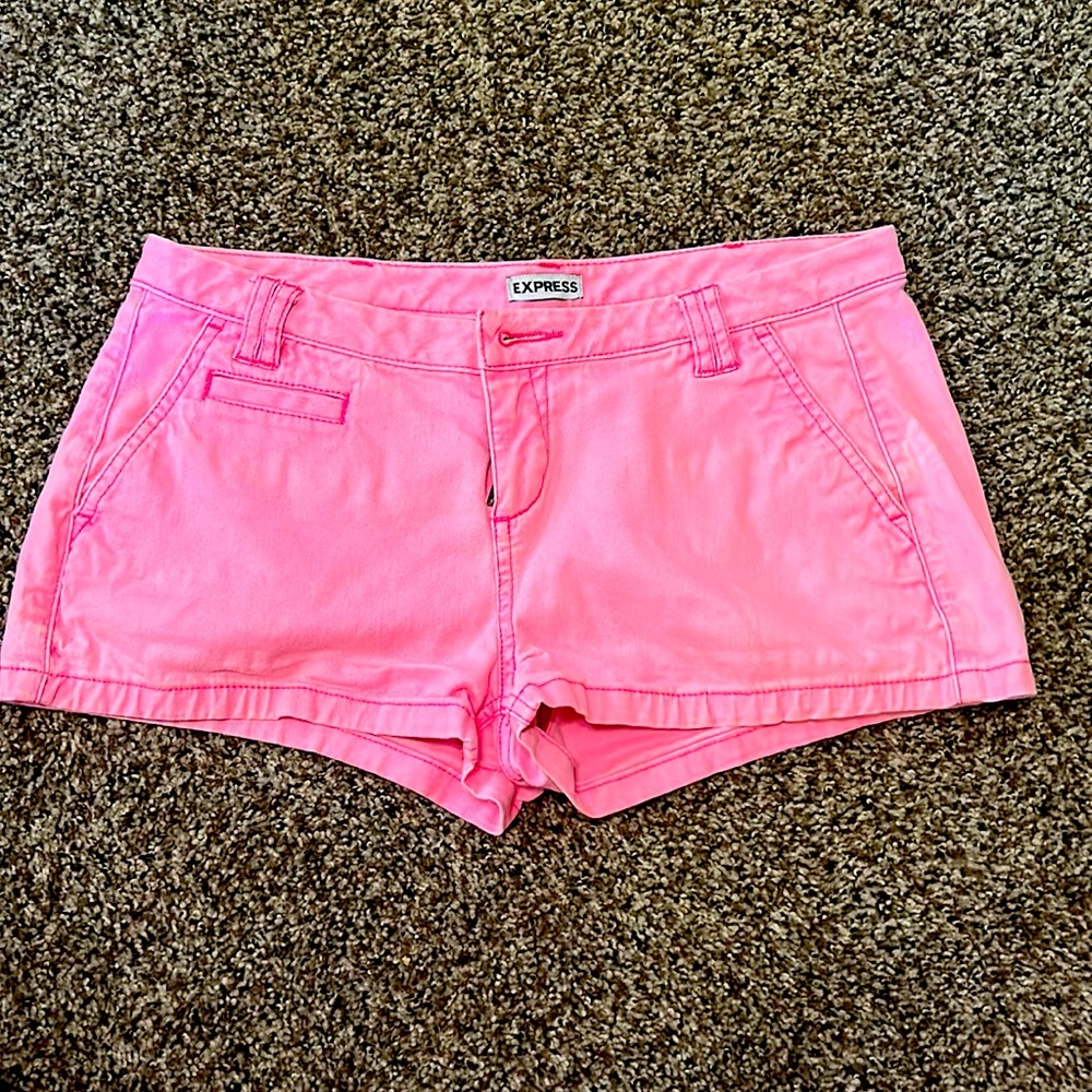 Pink Express Jean Shorts